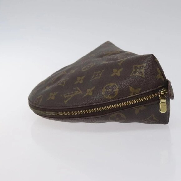 LOUIS VUITTON Monogram Trousse Demi Ronde Cosmetic Pouch M47520 LV Auth 131491 - Picture 7 of 15